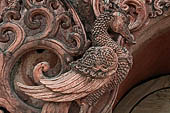 Chiang Mai - The Wat Phan Tao temple, detail of the stone torana at the entrance. 